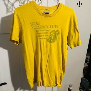 Abercrombie & Fitch Yellow Graphic Tee